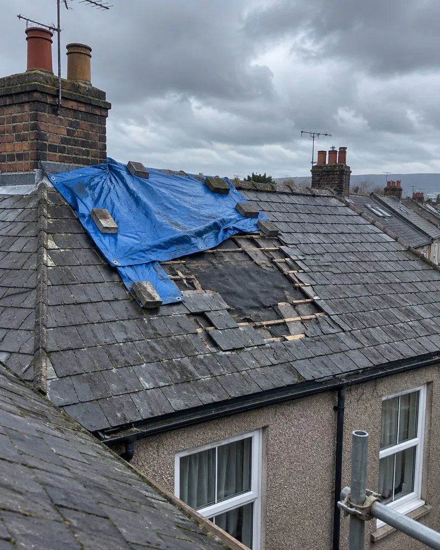 Storm damage and insurance work in Barnstaple